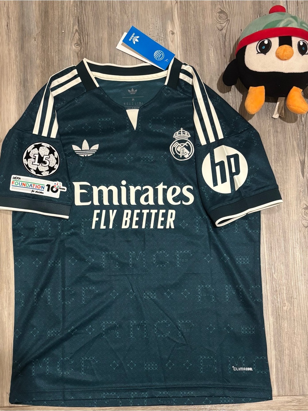 Adidas Real Madrid Mbappe 2026/27 Away Green Kit Medium
